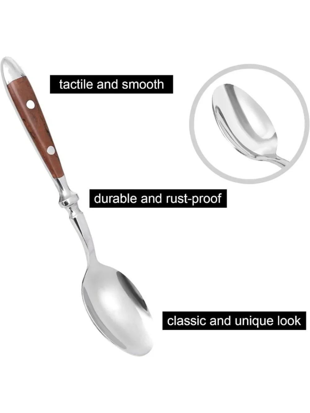 20-Piece Vintage Silverware Set for 4, Stainless Steel Cutlery, Dishwasher Safe